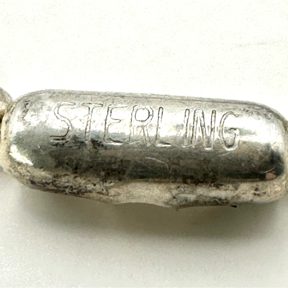 Lagos Caviar Sterling Silver 925 Airplane Pendant Necklace RARE - Picture 10 of 10